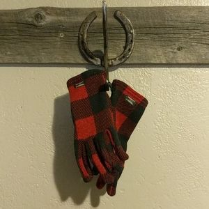 L.L. Bean Buffalo Plaid Women's Small Gloves